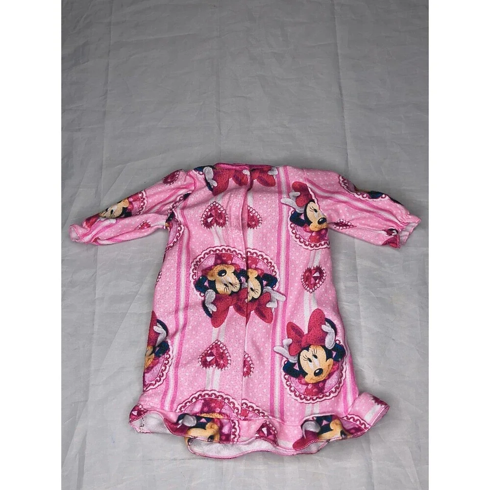 Doll - Disney Minnie Mickey Mouse Pink Nightgown - For 18 inch Doll